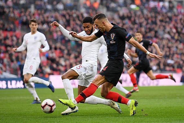 Gomez worked hard defensively to keep Perisic at bay, while proving a pivotal role during Lingard's equaliser